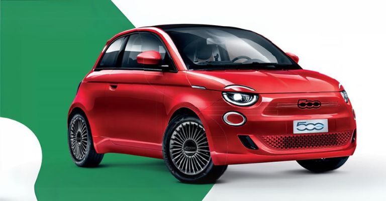 nuova fiat 500e elettrica da spazio ad alba e bra